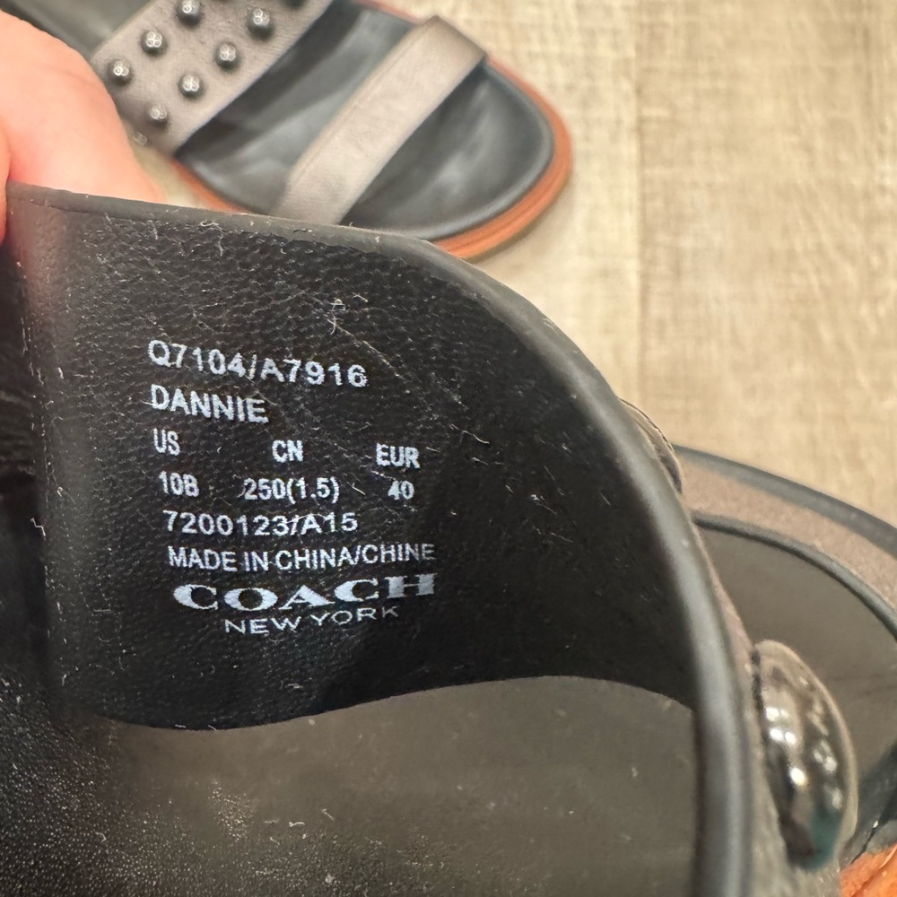 Coach Dannie Studded Sandals (size 10) - Picture 4 of 4